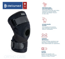 Par de Joelheira Articulada com Cintas Cruzadas Ortho Care - Dellamed
