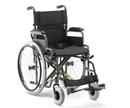 Cadeira de Rodas Manual em Aço Dobrável D400 com Apoio de Cabeça (T40) - Dellamed