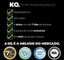 Caixa Fita Kinesio Elástica Adesiva KO (04 Unidades) - Dellamed