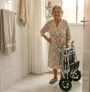 Cadeira de Banho em Alumínio Dobrável - Longevitech
