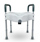 Assento Sanitário Elevado com Barras Laterais de Apoio - Longevitech