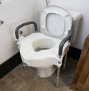Assento Sanitário Elevado com Barras Laterais de Apoio - Longevitech