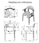 Banqueta para Banho Super Conforto 3 em 1 - Longevitech