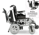 Cadeira de Rodas Motorizada em Alumínio Dobrável até 135 Kg Assento de 45cm D1000 Dellamed