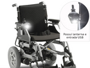 Cadeira de Rodas Motorizada em Alumínio Dobrável até 135 Kg Assento de 45cm D1000 Dellamed