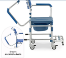 Cadeira de Banho em Alumínio até 150 Kg Assento 42cm D60 - Dellamed