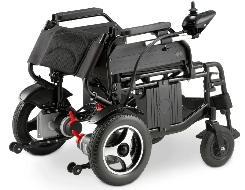 Cadeira de Rodas Motorizada Dobrável até 120 kg Assento de 48cm D800 - Dellamed