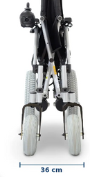 Cadeira de Rodas Motorizada em Alumínio Dobrável até 120 Kg Assento de 44cm D900 - Dellamed