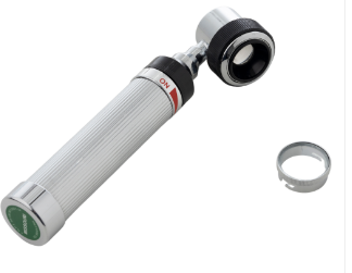 Dermatoscópio c/ lâmpada Luz Branca (LED Branco Frio), com lente tipo lupa com aumento de 08 e 10 vezes. - MIKATOS