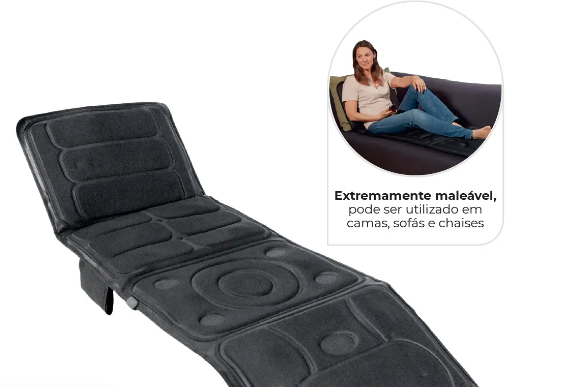Esteira Massageadora Dobrável com 10 Pontos de Massagem - Dellamed