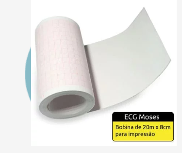 Eletrocardiógrafo ECG Moses aparelho ECG interpretativo com conectividade - CMOS DRAKE
