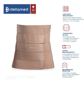 Faixa Abdominal 5 Painéis Ortho Care - Dellamed