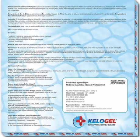 KIT 6 - 2 FITAS DE SILICONE PARA CICATRIZ DE 50CM KELOGEL - MEDFORMA