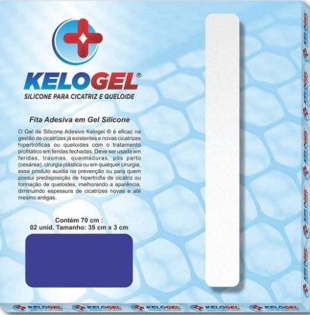 KIT 7 - 2 FITAS DE SILICONE PARA CICATRIZ DE 70CM KELOGEL - MEDFORMA