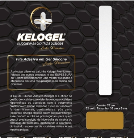 KIT 8 TRATAM. 90 DIAS -3 FITAS DE 70CM KELOGEL PREMIUM 1.8MM - MEDFORMA
