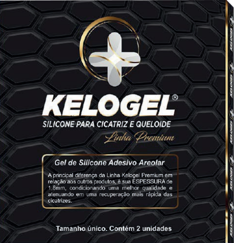 FITA DE SILICONE AREOLAR 7,6CM x 7,6CM ESP. 1.8MM PREMIUM KELOGEL - MEDFORMA