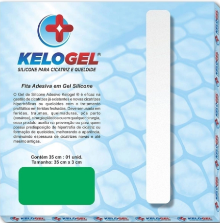 KIT 8 - 1 FITA SILICONE 35CM + 1 FITA SILICONE 70CM KELOGEL - MEDFORMA