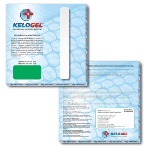 KIT 8 - 1 FITA SILICONE 35CM + 1 FITA SILICONE 70CM KELOGEL - MEDFORMA