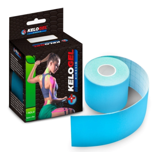 FITA KINÉSIO TAPE BANDAGEM ELÁSTICA KELOGEL PREMIUM 5CMX5M 1UN - MEDFORMA