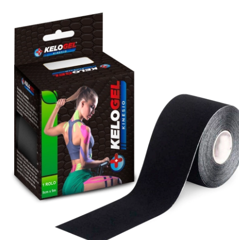 FITA KINÉSIO TAPE BANDAGEM ELÁSTICA KELOGEL PREMIUM 5CMX5M 1UN - MEDFORMA