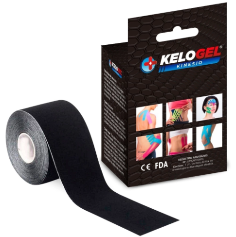 FITA KINÉSIO TAPE BANDAGEM ELÁSTICA KELOGEL PREMIUM 5CMX5M 1UN - MEDFORMA