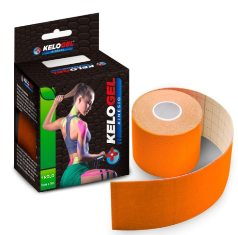 FITA KINÉSIO TAPE BANDAGEM ELÁSTICA KELOGEL PREMIUM 5CMX5M 1UN - MEDFORMA