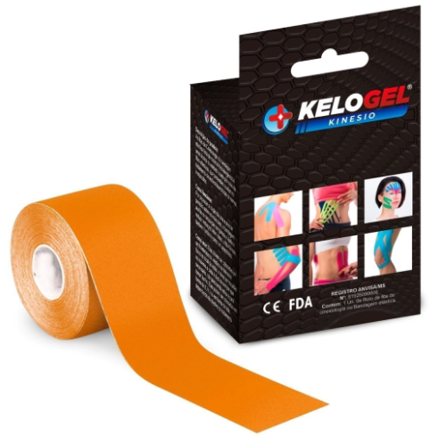FITA KINÉSIO TAPE BANDAGEM ELÁSTICA KELOGEL PREMIUM 5CMX5M 1UN - MEDFORMA