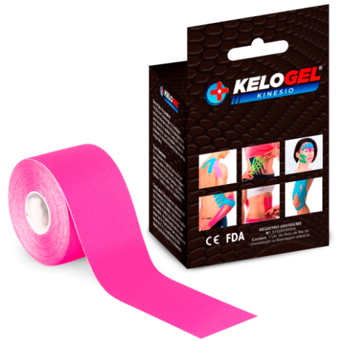 FITA KINÉSIO TAPE BANDAGEM ELÁSTICA KELOGEL PREMIUM 5CMX5M 1UN - MEDFORMA
