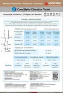 MEIAS COMPRESSÃO 20 a 30MMHG FECHADA EFEITO CLIMÁTICO 3/4 VENOMED TROMB1200 COR BEGE - MEDFORMA
