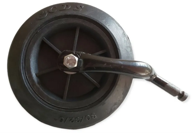 Pneu aro 06"+ garfo maciço para Cad Sol Plus/Confort/H10/505 (Biruta Sol/confor) - CDS