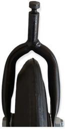 Pneu aro 06"+ garfo maciço para Cad Sol Plus/Confort/H10/505 (Biruta Sol/confor) - CDS