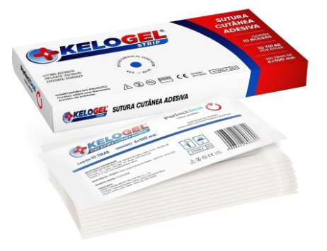 KELOGEL STRIP SUTURA CUTÂNEA ADESIVA C/ 400 TIRAS 6MMx100MM - MEDFORMA