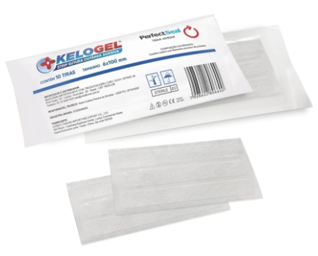 KELOGEL STRIP SUTURA CUTÂNEA ADESIVA COM 100 TIRAS 6MMx100MM - MEDFORMA