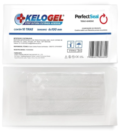 KELOGEL STRIP SUTURA CUTÂNEA ADESIVA COM 30 TIRAS 6MMx100MM - MEDFORMA