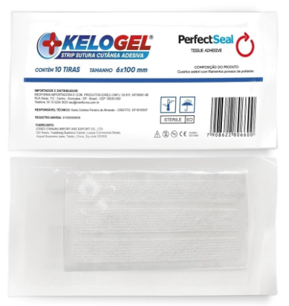 KELOGEL STRIP SUTURA CUTÂNEA ADESIVA COM 10 TIRAS 6MMx100MM - MEDFORMA