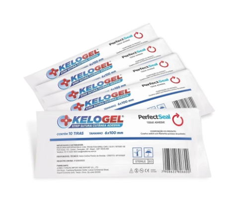 KELOGEL STRIP SUTURA CUTÂNEA ADESIVA COM 50 TIRAS 6MMx100MM - MEDFORMA