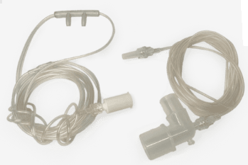 KIT CAPNOGRAFIA NASAL / ENDOTRAQUEAL – MONITORES FAMÍLIA ABRAHAM (4 itens – canula endotraqueal, canula nasal, adaptador para canula e adaptador endotraqueal) – Abraham - CMOS DRAKE