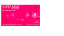 Luvas de Nitrilo Rosa para Procedimento Não Cirúrgico - Caixa com 100 Unidades - Kit com 10 caixas - Supermax