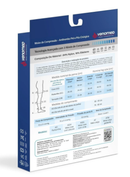 MEIAS ANTITROMBO 15 a 21MMHG UNISSEX PRÉ E PÓS CIRÚRGICA 3/4 VENOMED TROMB100 - MEDFORMA