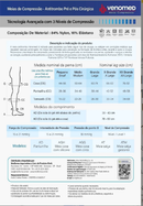 MEIAS ANTITROMBO 15 a 21MMHG UNISSEX PRÉ E PÓS CIRÚRGICA 3/4 VENOMED TROMB100 - MEDFORMA