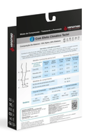MEIAS COMPRESSÃO 20 a 30MMHG ABERTA EFEITO CLIMÁTICO 3/4 VENOMED TROMB1300 COR PRETO - MEDFORMA
