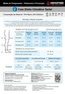 MEIAS COMPRESSÃO 20 a 30MMHG ABERTA EFEITO CLIMÁTICO 3/4 VENOMED TROMB1300 COR PRETO - MEDFORMA