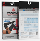 MEIAS COMPRESSÃO 20 a 30MMHG ABERTA EFEITO CLIMÁTICO 7/8 VENOMED TROMB2300 COR PRETA - MEDFORMA