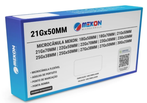 MICROCÂNULAS PREENCHIMENTO FACIAL MEKON 21GX50MM CX10UN - MEDFORMA