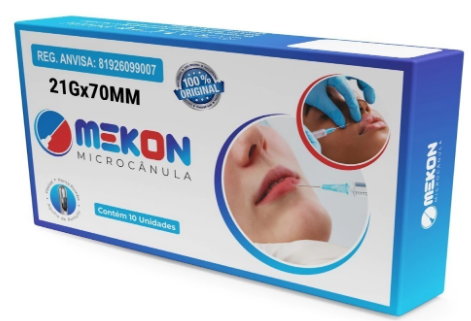 MICROCÂNULAS PREENCHIMENTO FACIAL MEKON 21GX70MM CX 10UN - MEDFORMA