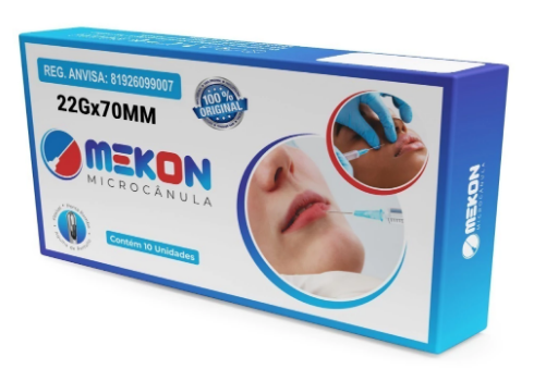 MICROCÂNULAS PREENCHIMENTO FACIAL MEKON 22GX70MM CX 10UN - MEDFORMA