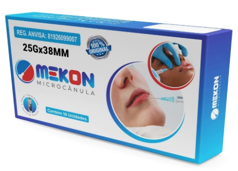MICROCÂNULAS PREENCHIMENTO FACIAL MEKON 25GX38MM CX 10UN - MEDFORMA