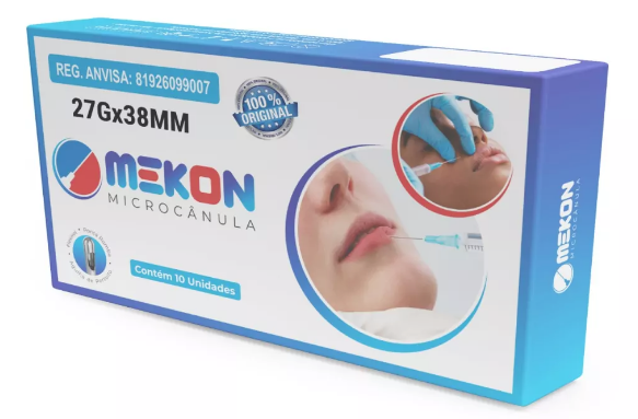MICROCÂNULAS PREENCHIMENTO FACIAL MEKON 27GX38MM CX 10UN - MEDFORMA