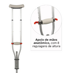 Muleta Axilar D7 Universal em Alumínio até 65 Kg (1 unidade) - Dellamed