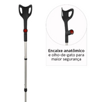 Muleta Canadense Regulável em Alumínio Desmontável até 65 Kg D6 (1 Unidade) - Dellamed